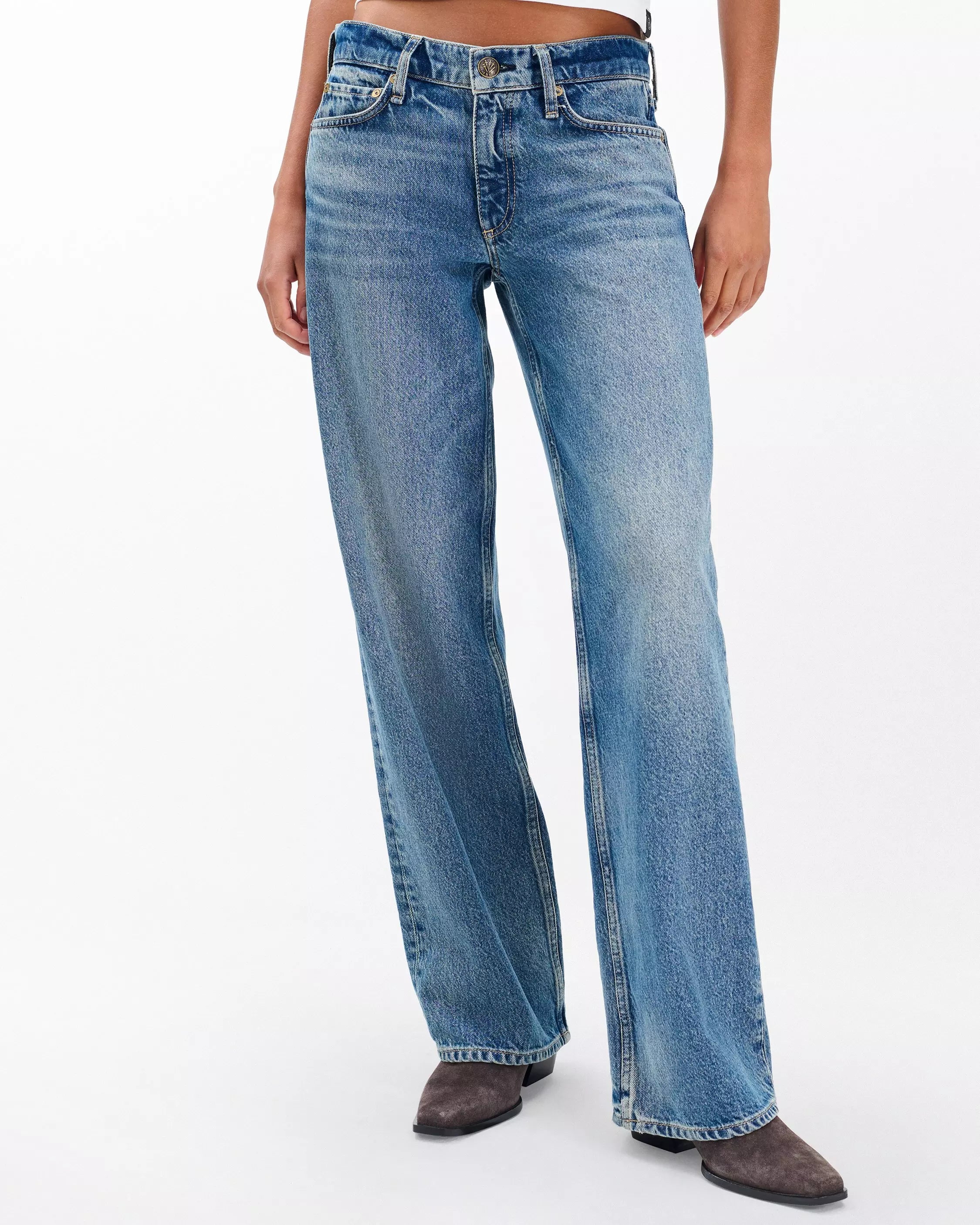 Saige Relaxed Straight Jeans