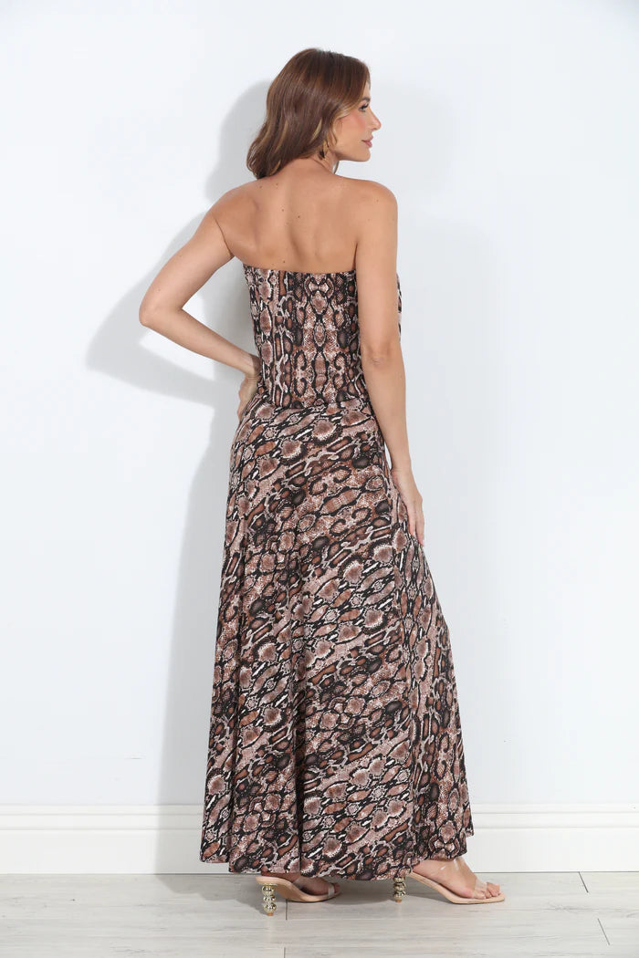 Stretch Drop Waist Maxi Dress