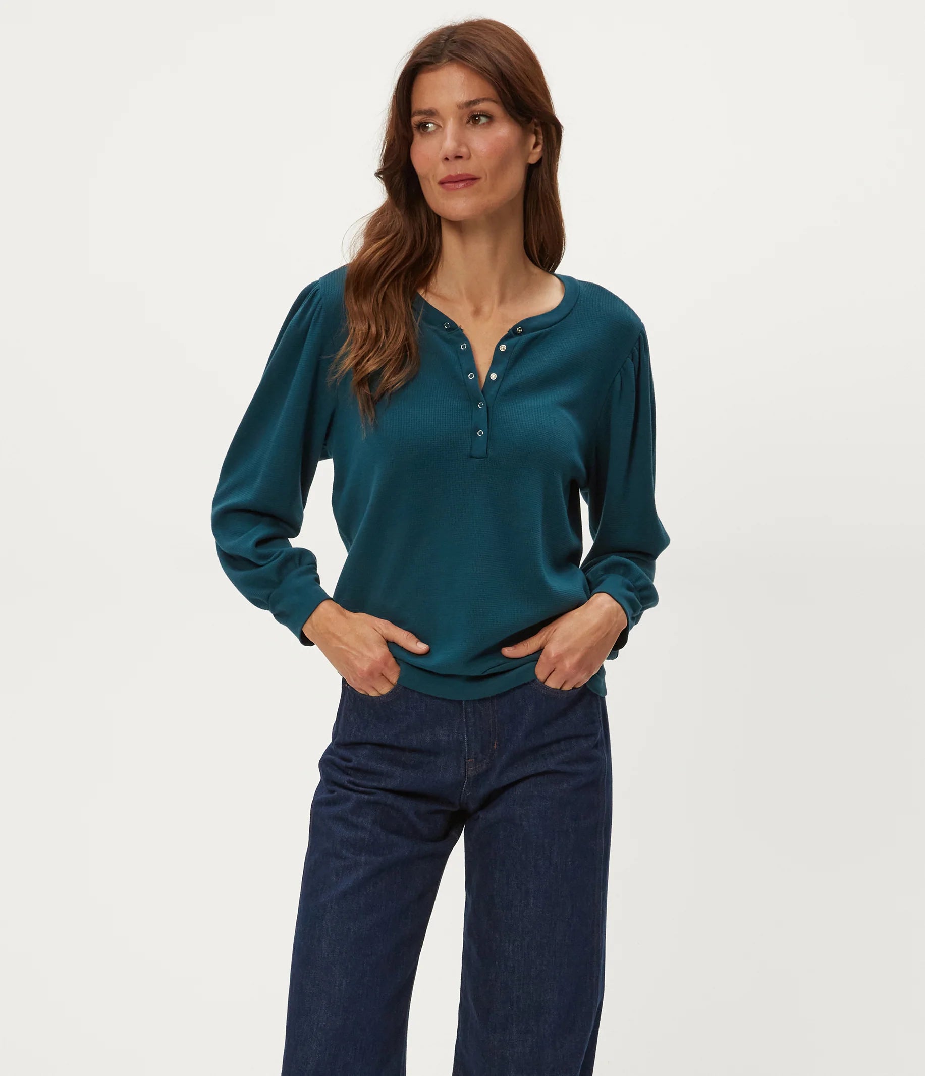 Sophy Puff Sleeve Henley