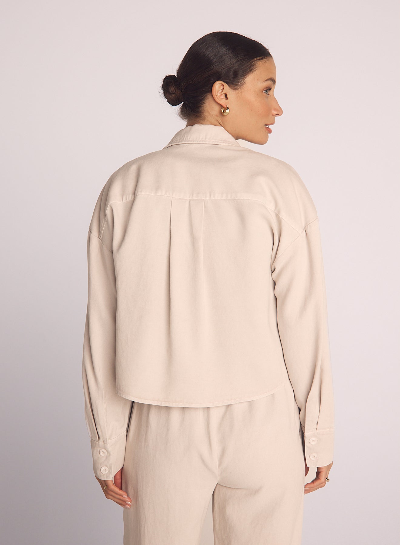 Oversized Cropped Shacket