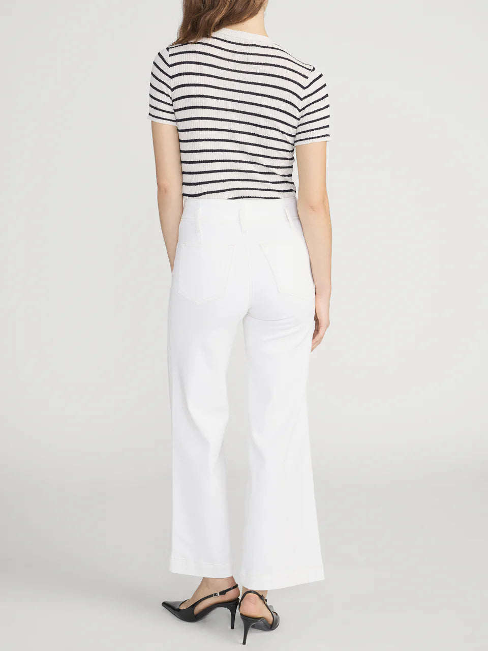 Seamed Wide Trouser Crop