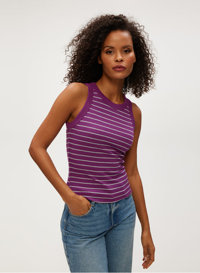 Gina Ribbed Crop Tank