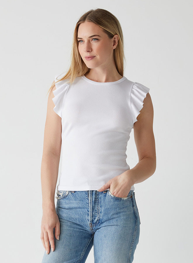 Rina Flutter Sleeve Top