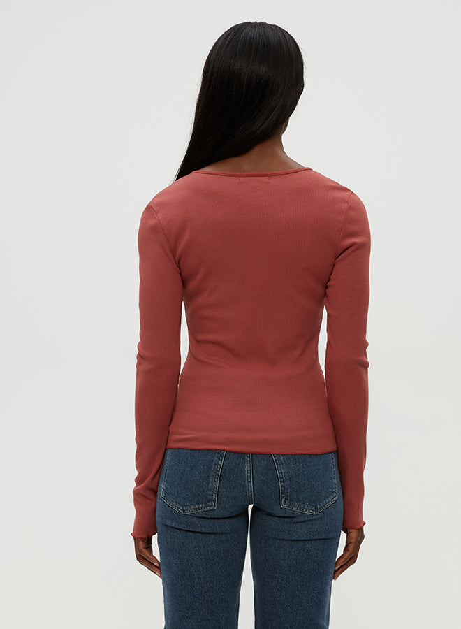 Salem Mixed Placket Henley