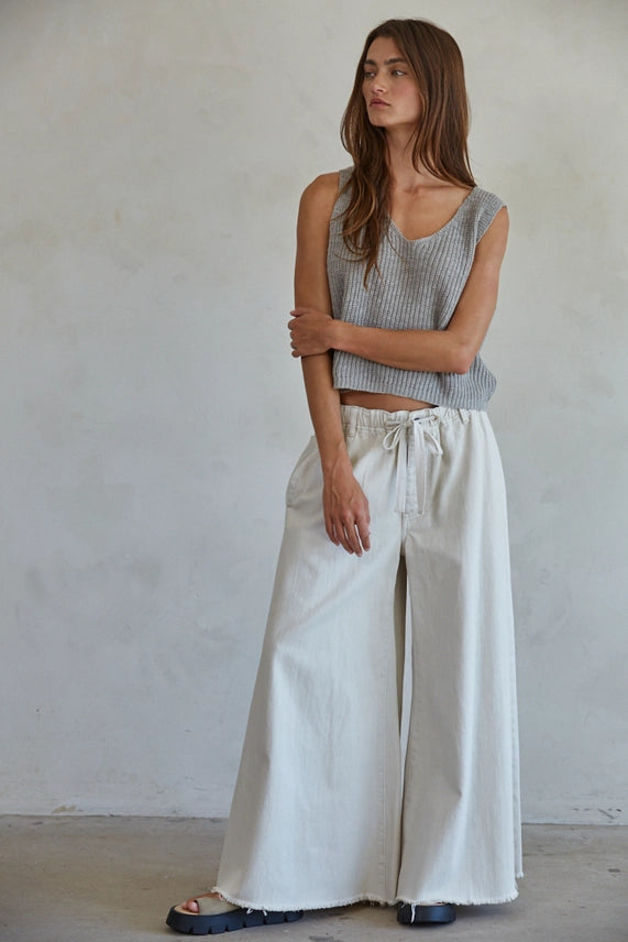 Sweater V-Neck Vest Top