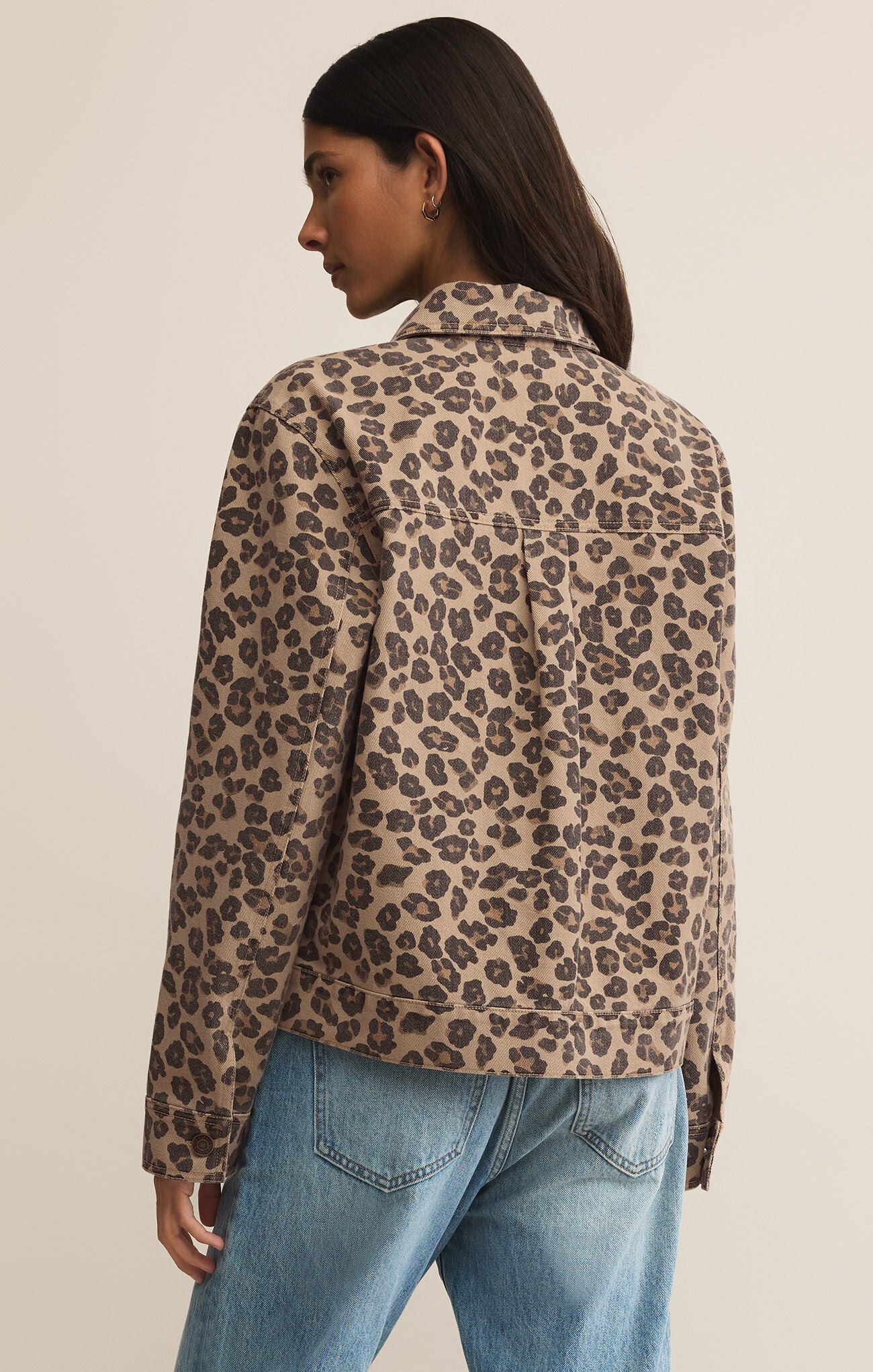 Bel Air Leopard Denim Jacket