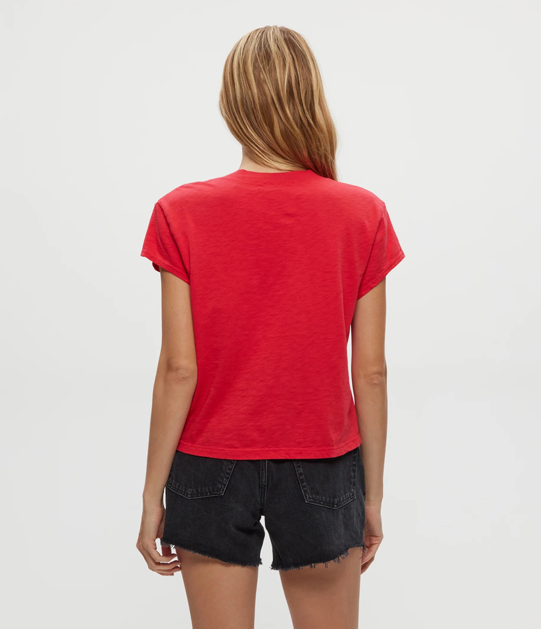 Harlan Cropped V-Neck Tee