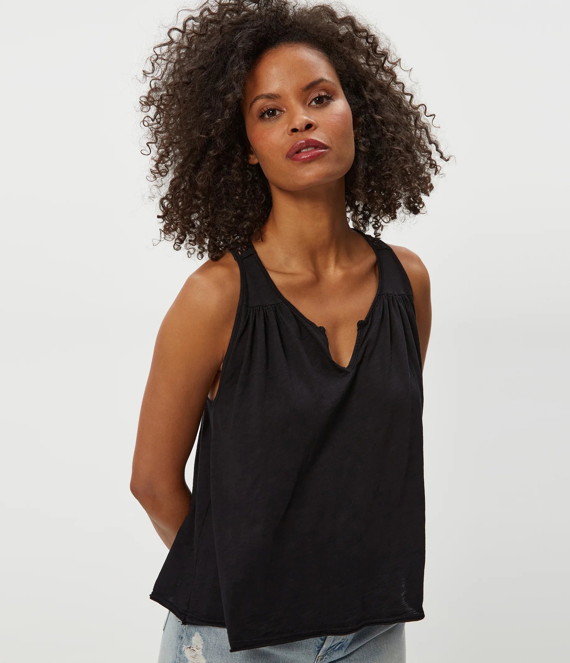 Isla Crochet Trim Tank