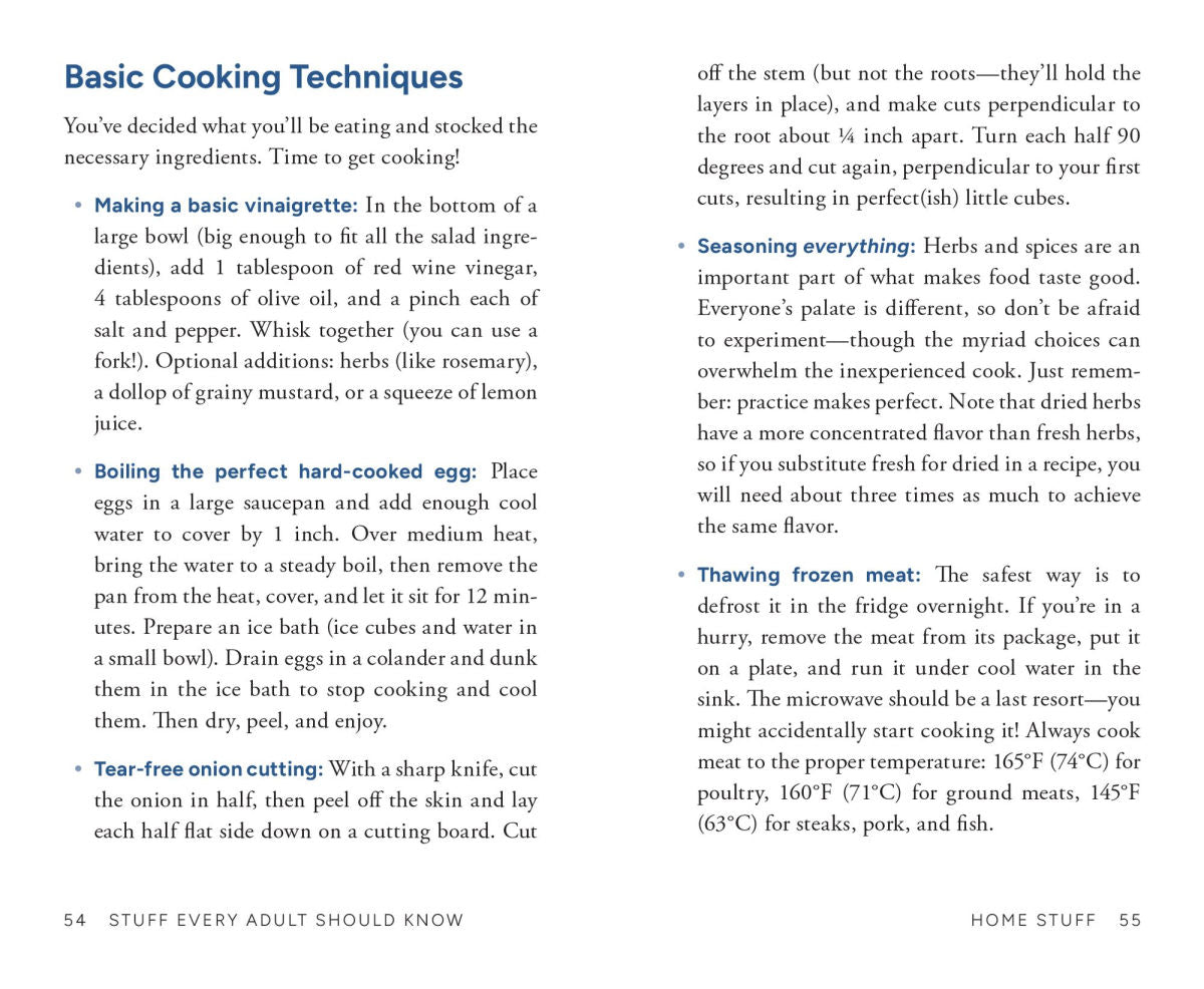 Stuff Every Adult Should Know: A Pocket-Sized Guide to Grown-Up Know-How, from Taxes to Small Talk