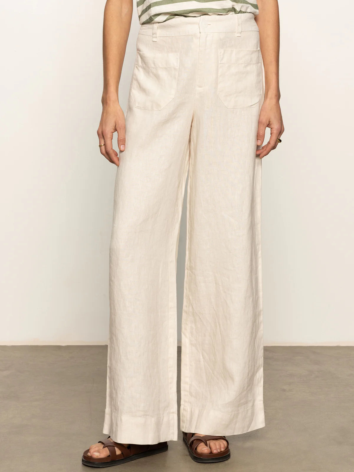 The Linen Marine Wide Leg