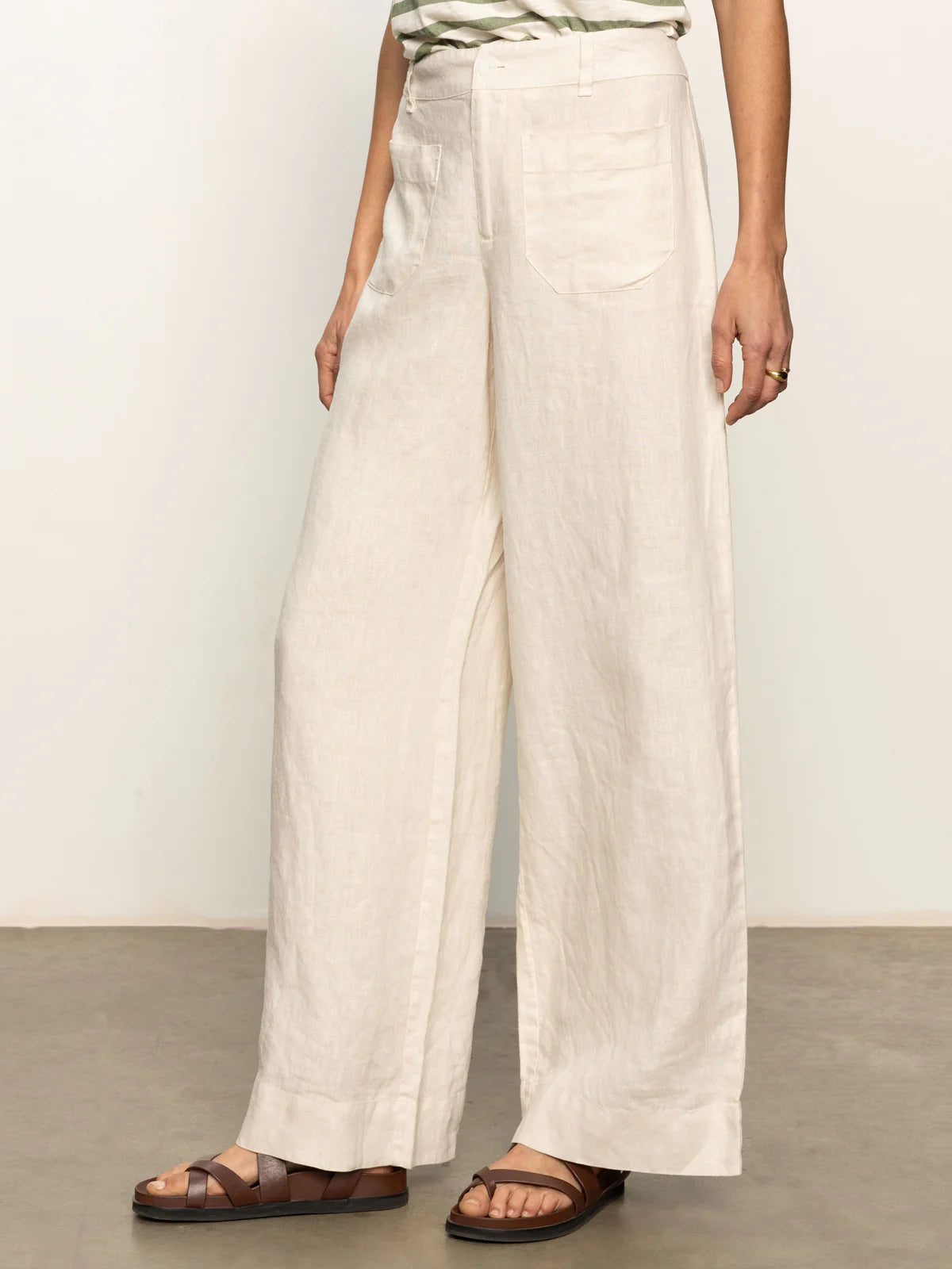 The Linen Marine Wide Leg