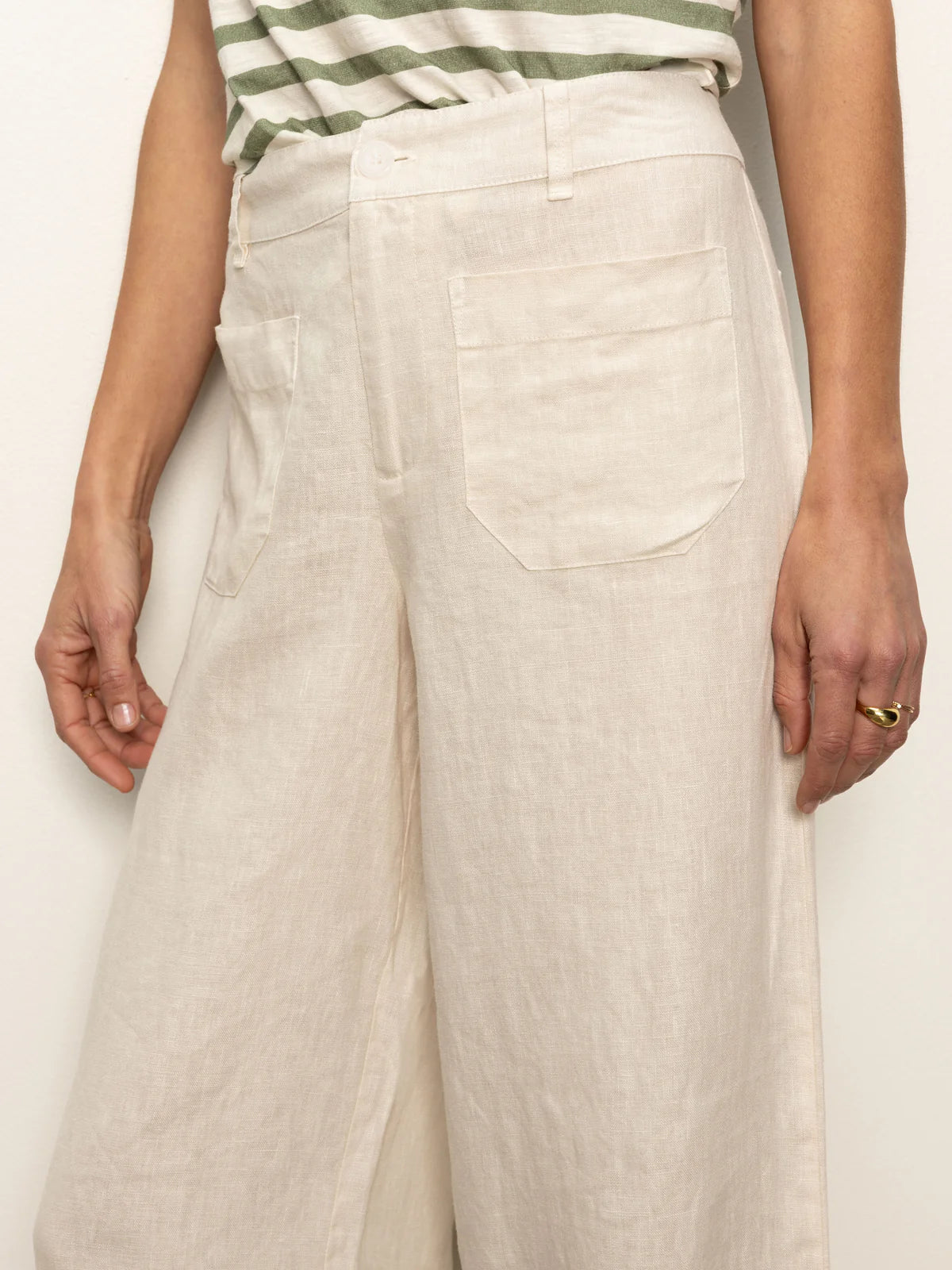 The Linen Marine Wide Leg