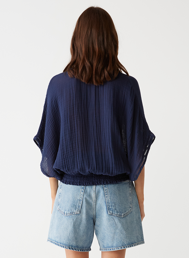 Imani Cropped Dolman Sleeve Top