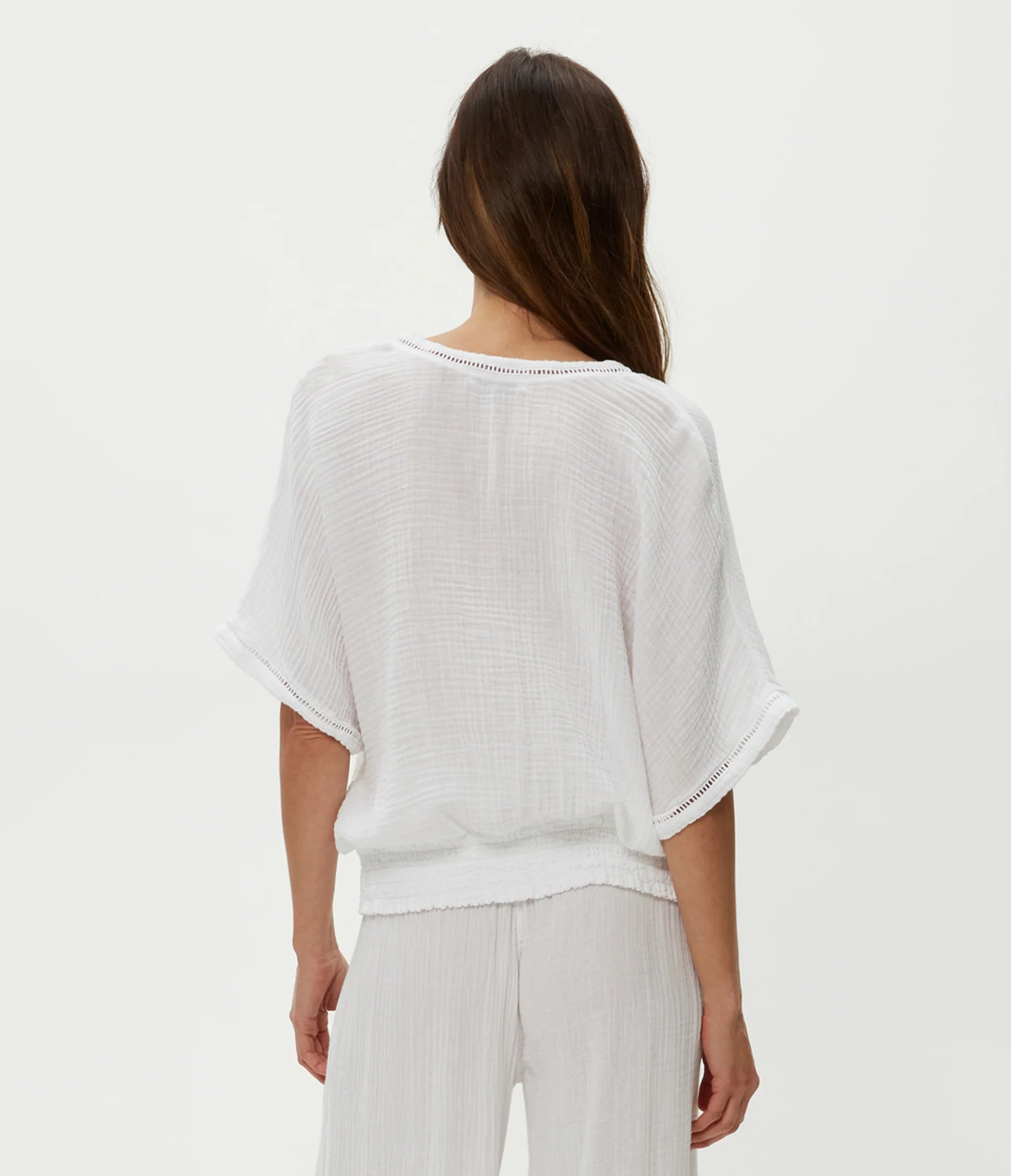 Imani Cropped Dolman Sleeve Top