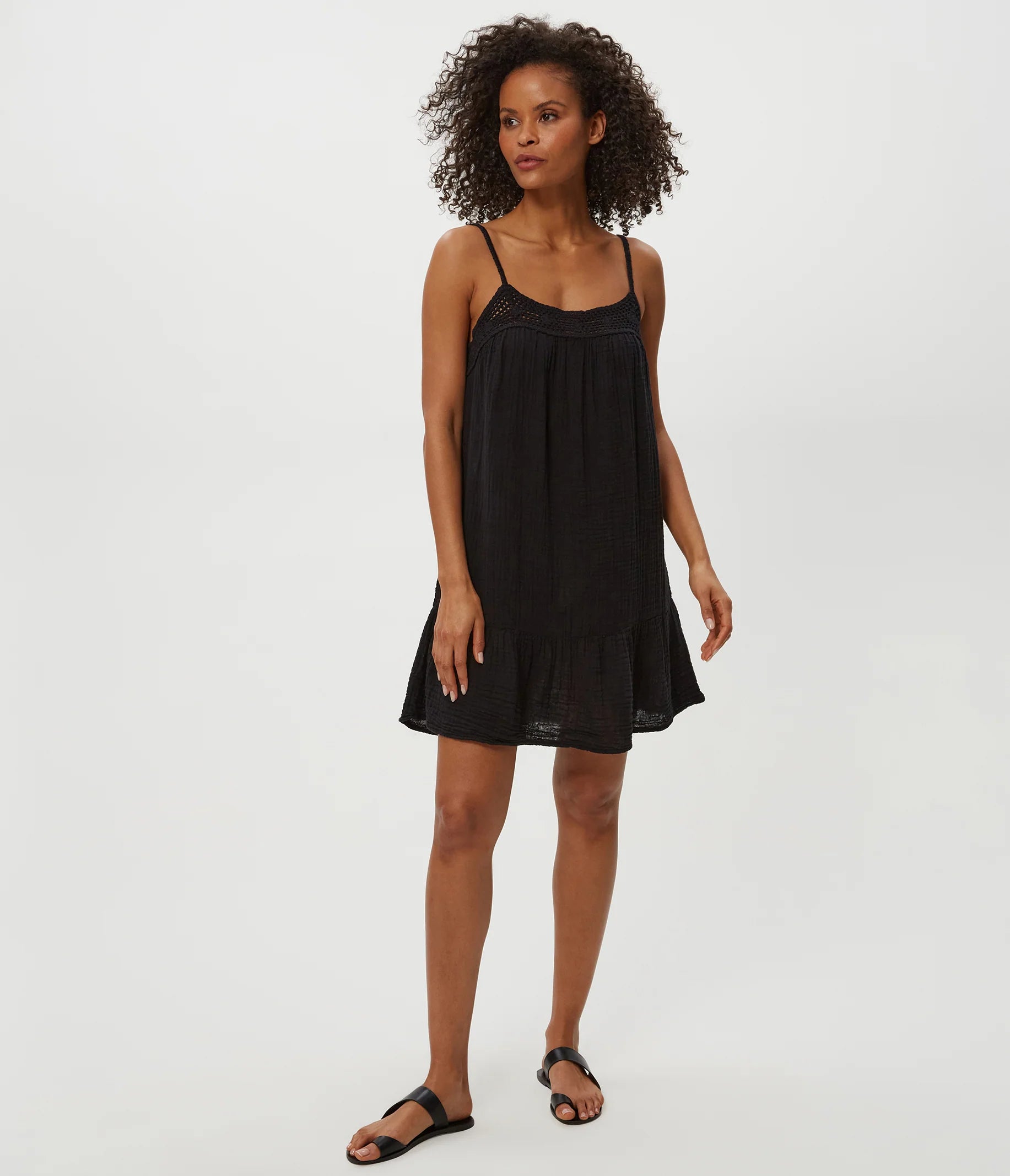Emree Crochet Trim Mini Dress