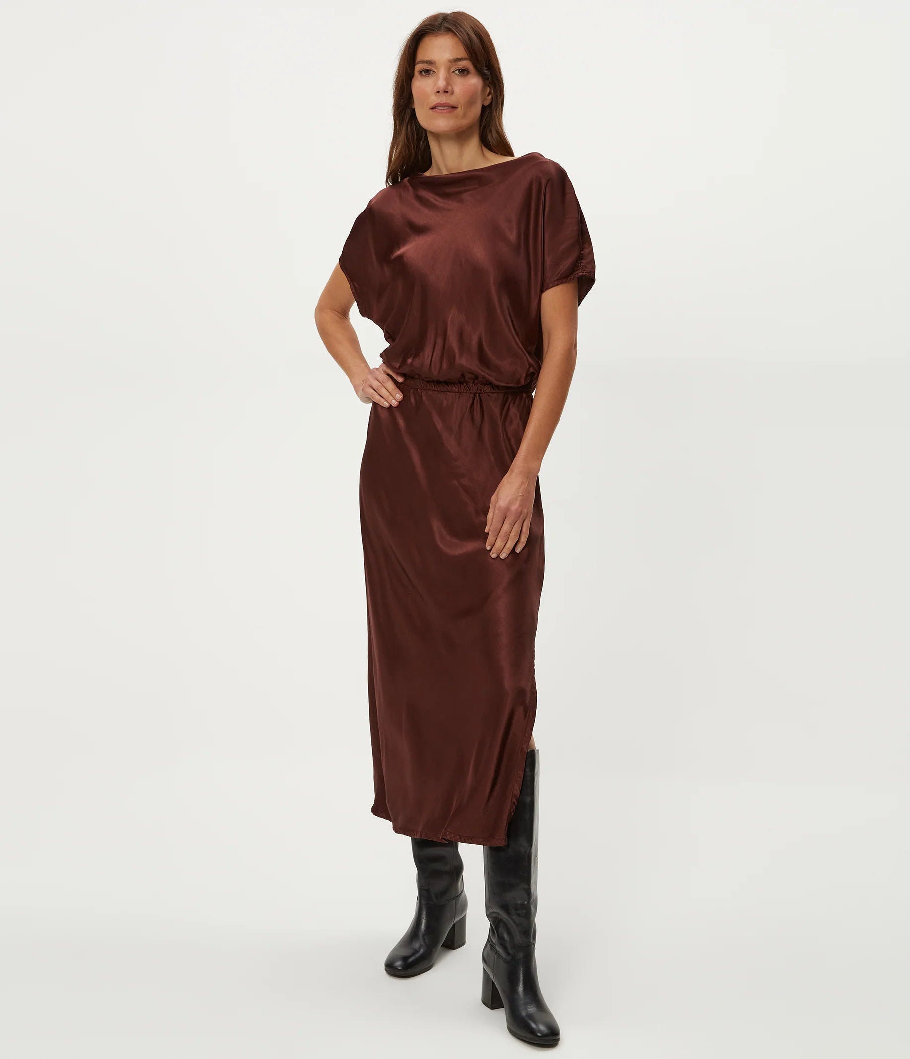 Karter Satin Midi Dress