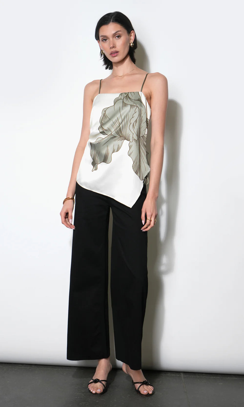 Lennon Slide Tie Asymetric Cami Top