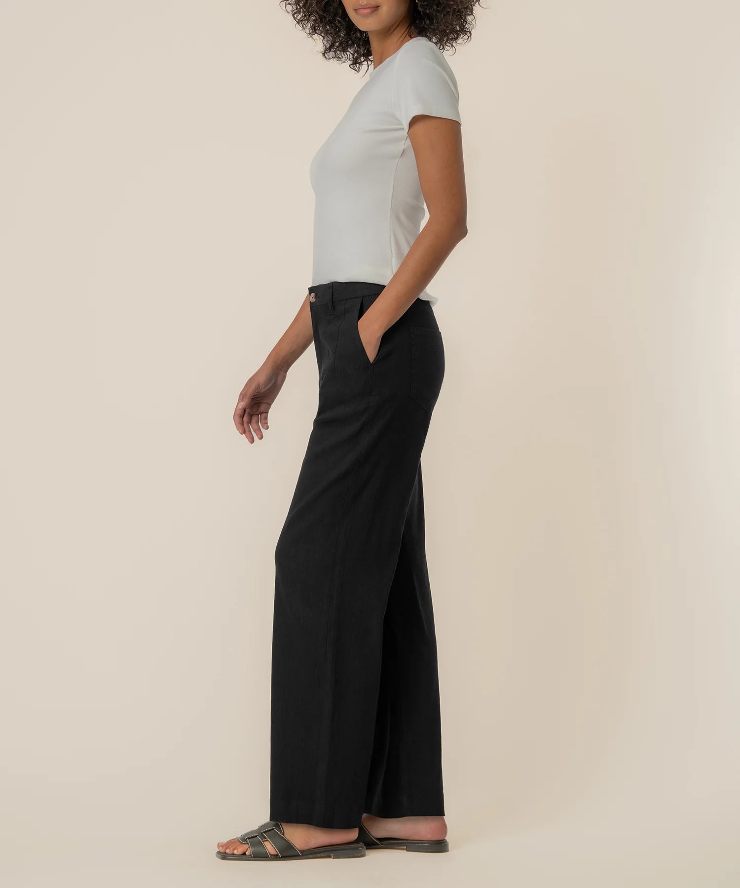 Meg High Rise Wide Straight Leg