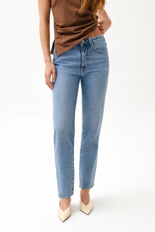 Aleks High Rise Straight Long Jean