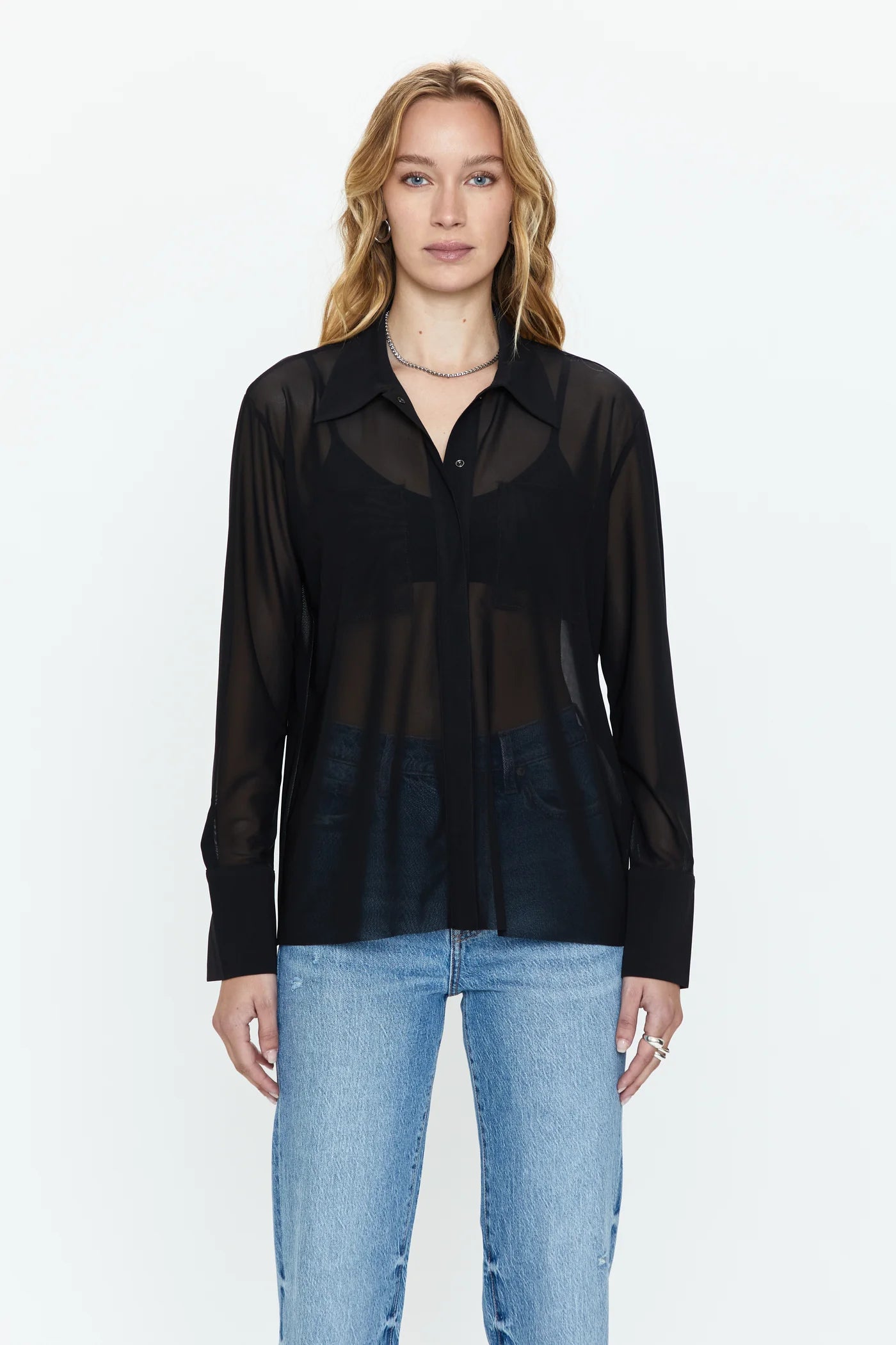 Celine Long Sleeve Button Down