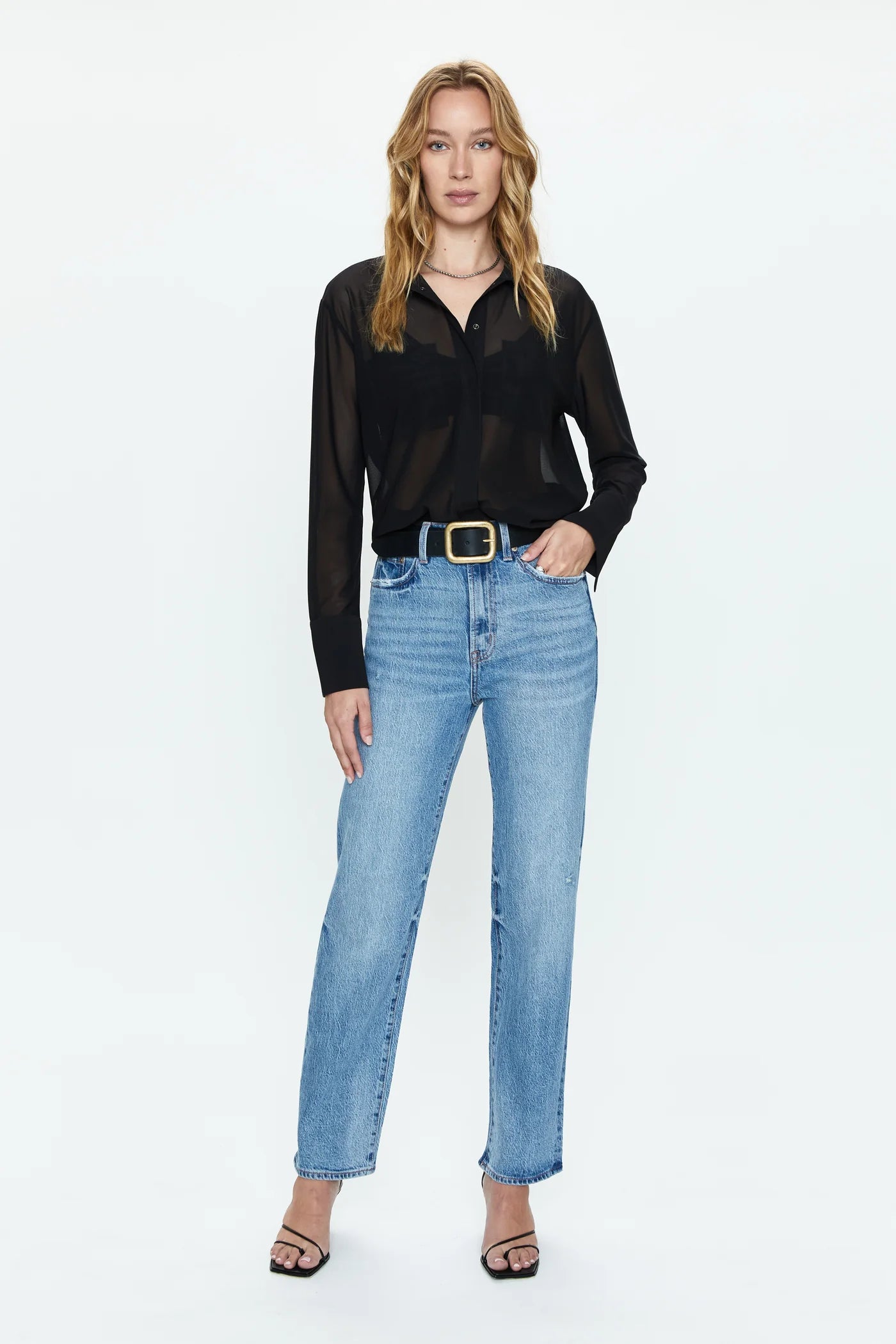 Celine Long Sleeve Button Down