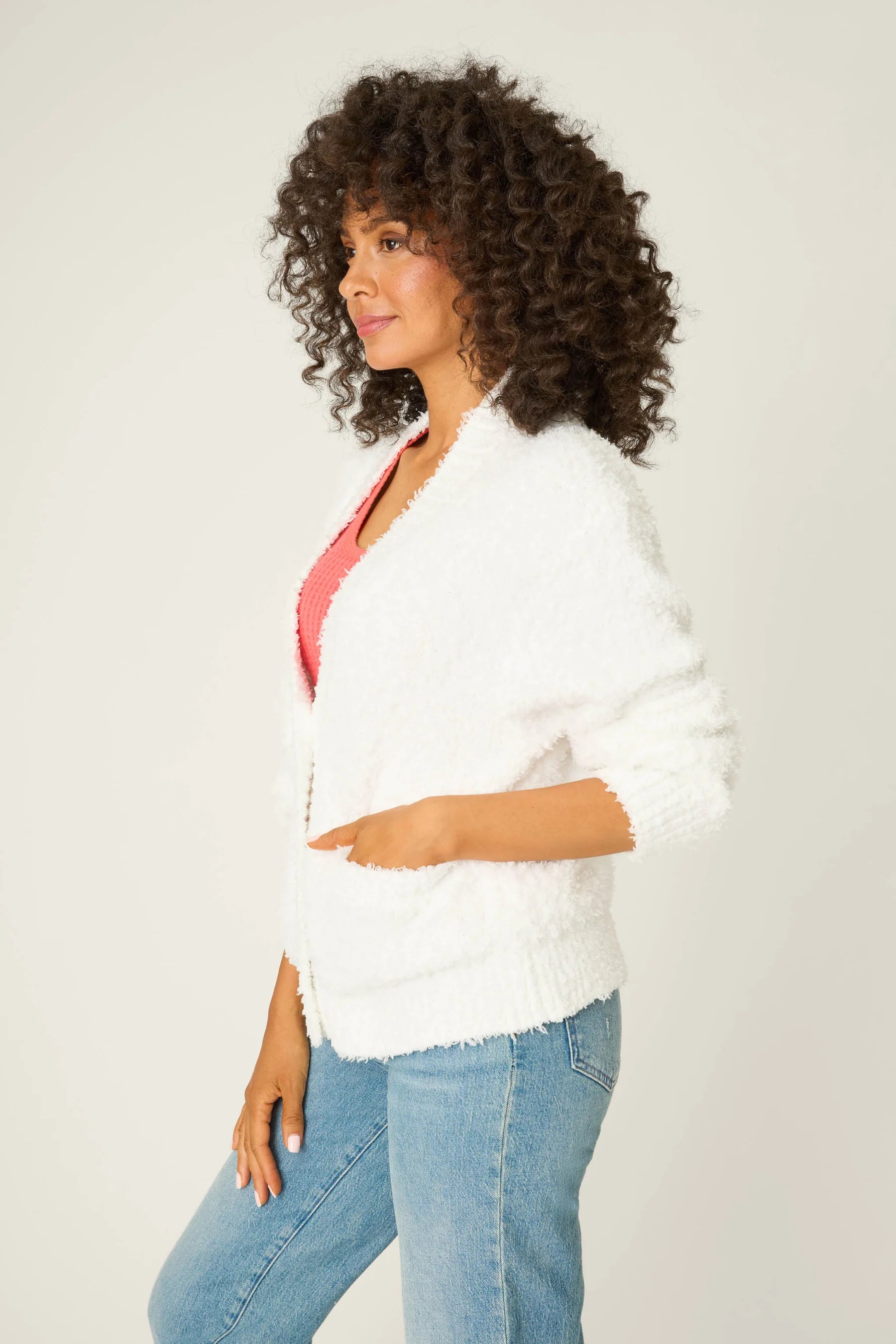 Bundle Up Boucle Cardigan