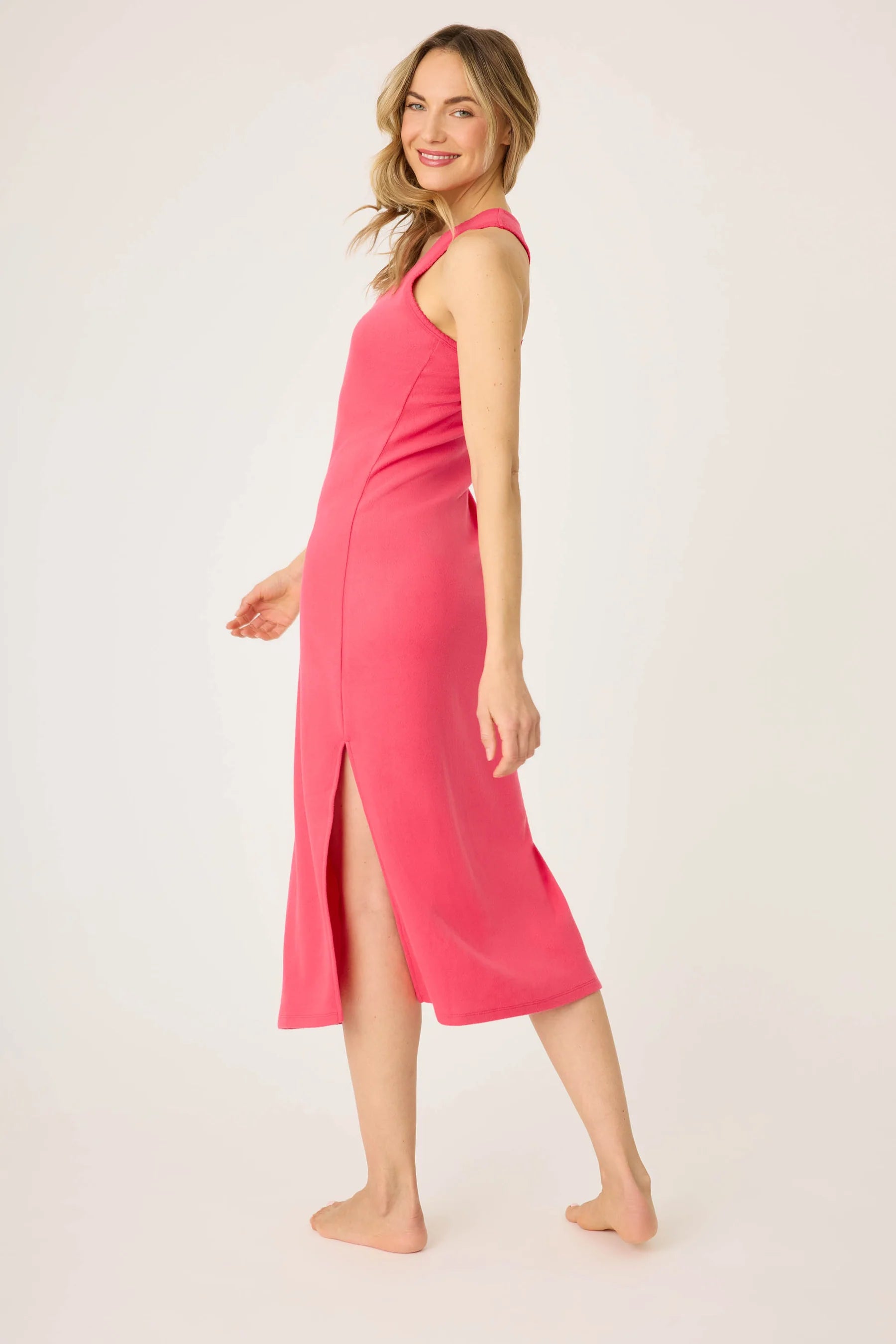 Tropical Dreams Solid Midi Dress