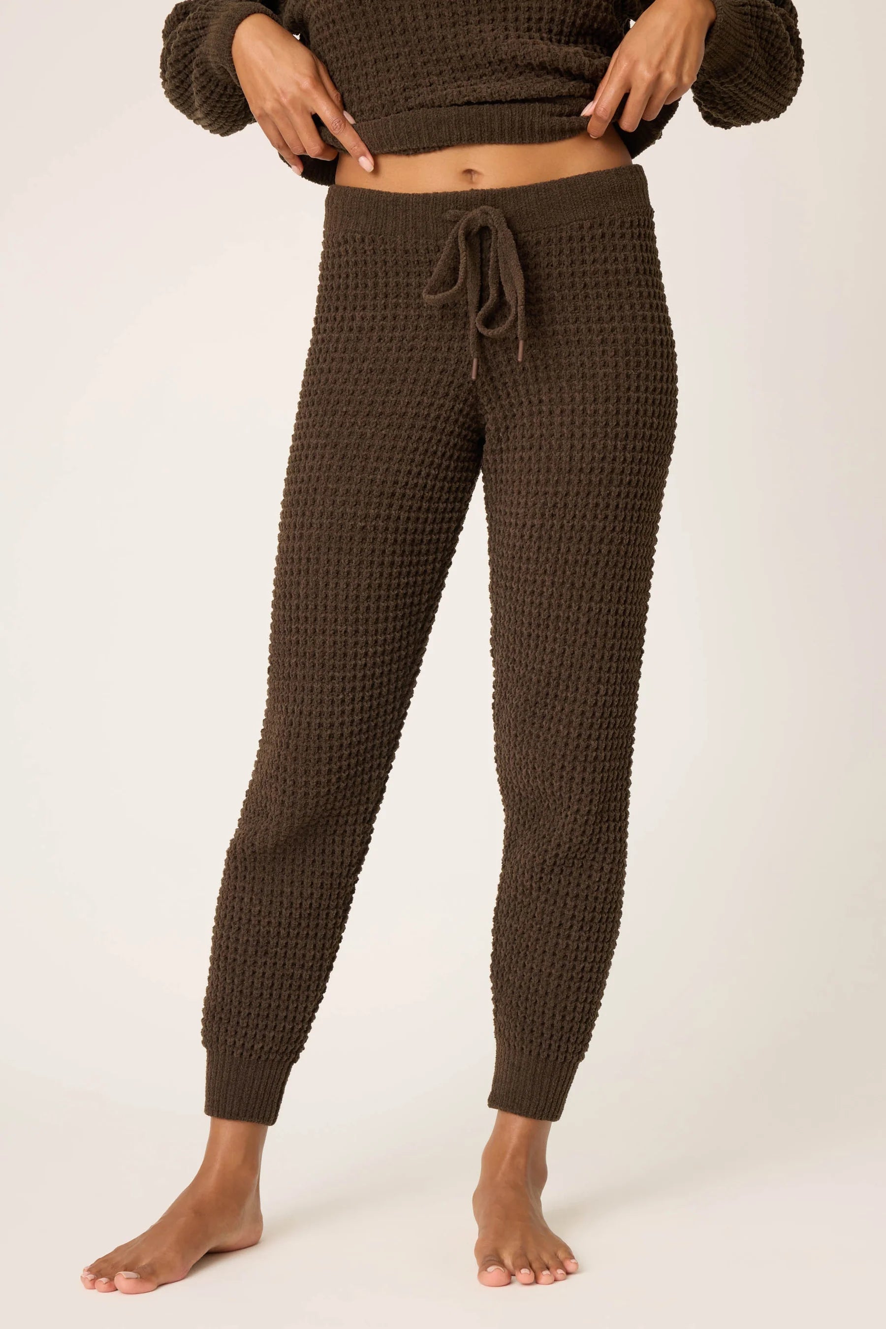 Chenille Waffle Banded Pants