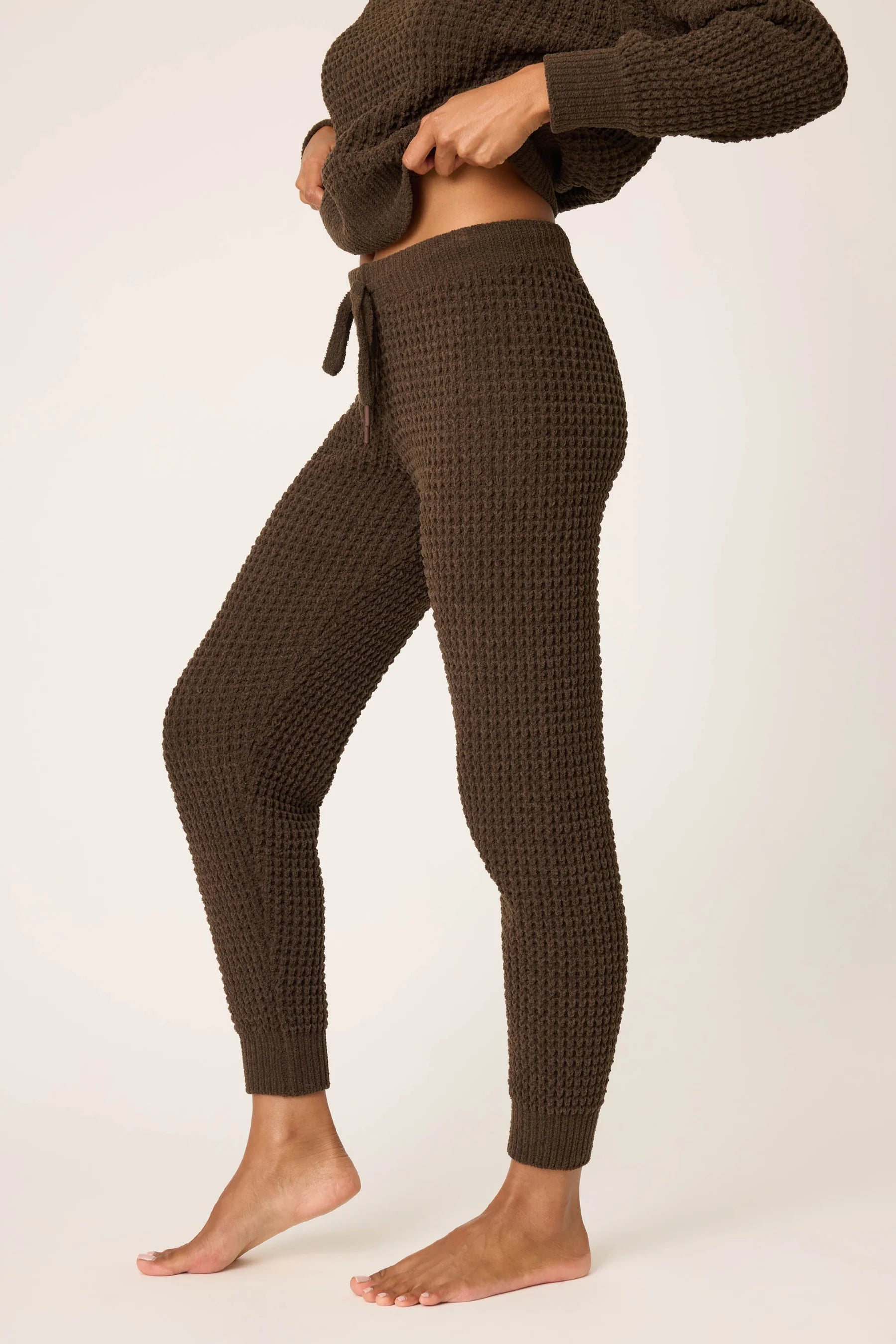 Chenille Waffle Banded Pants