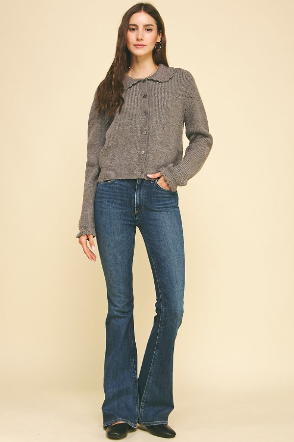 Eyelet Sweater Cardigan
