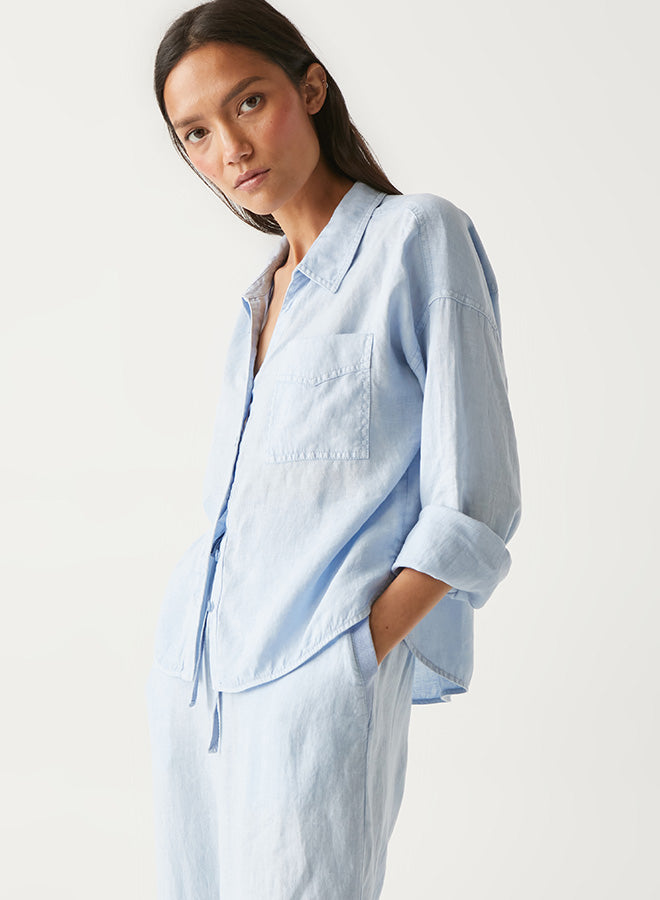 Gracie Crop Button Down Shirt