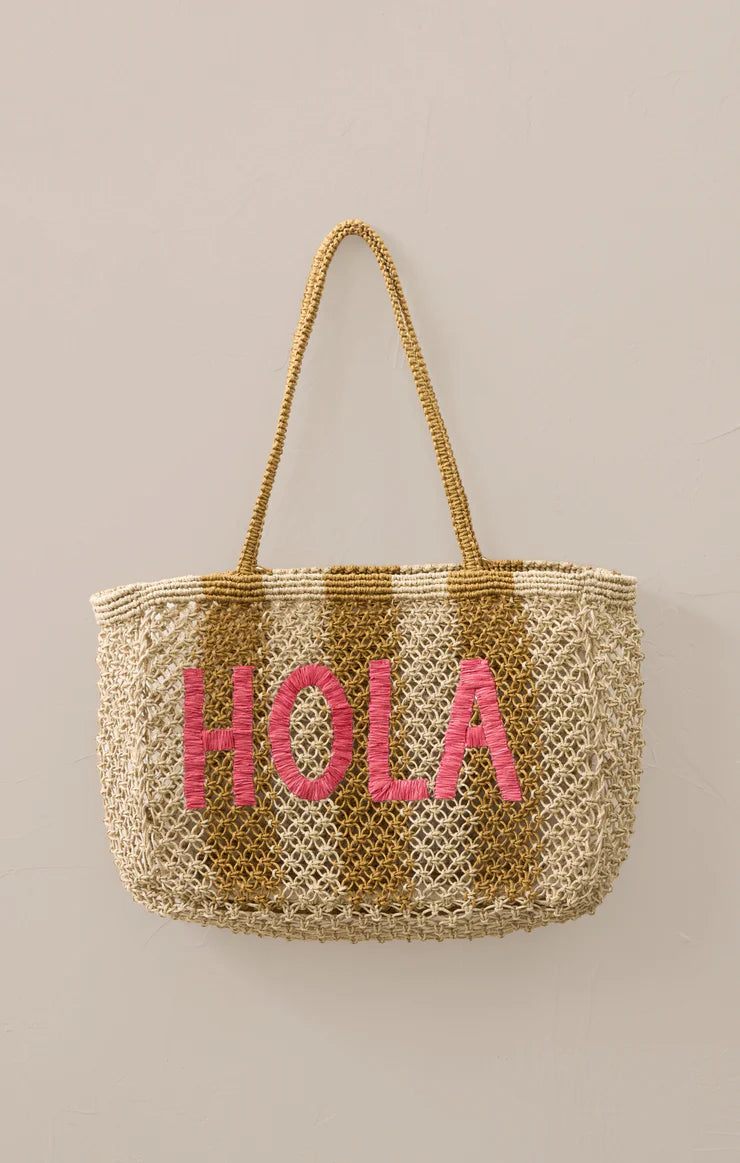 Woven Jute Tote Bag