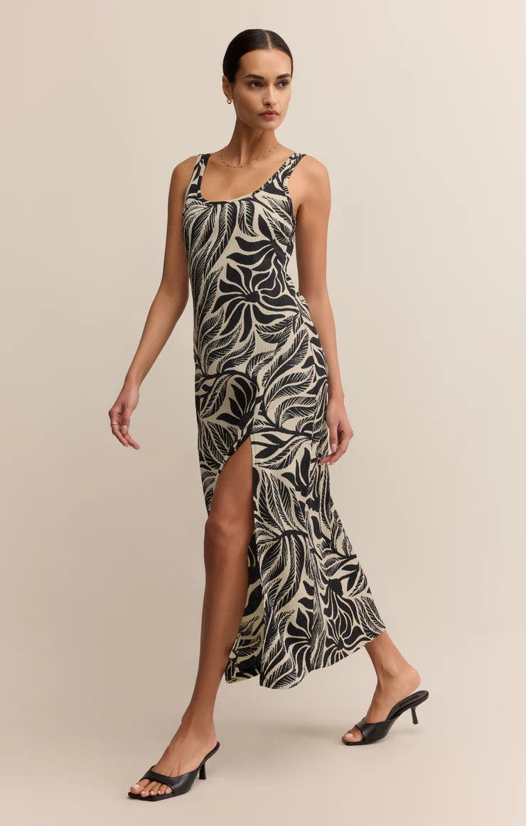 Polanco Isla Leaf Midi Dress