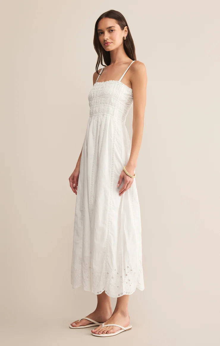 Dani Embroidered Midi Dress