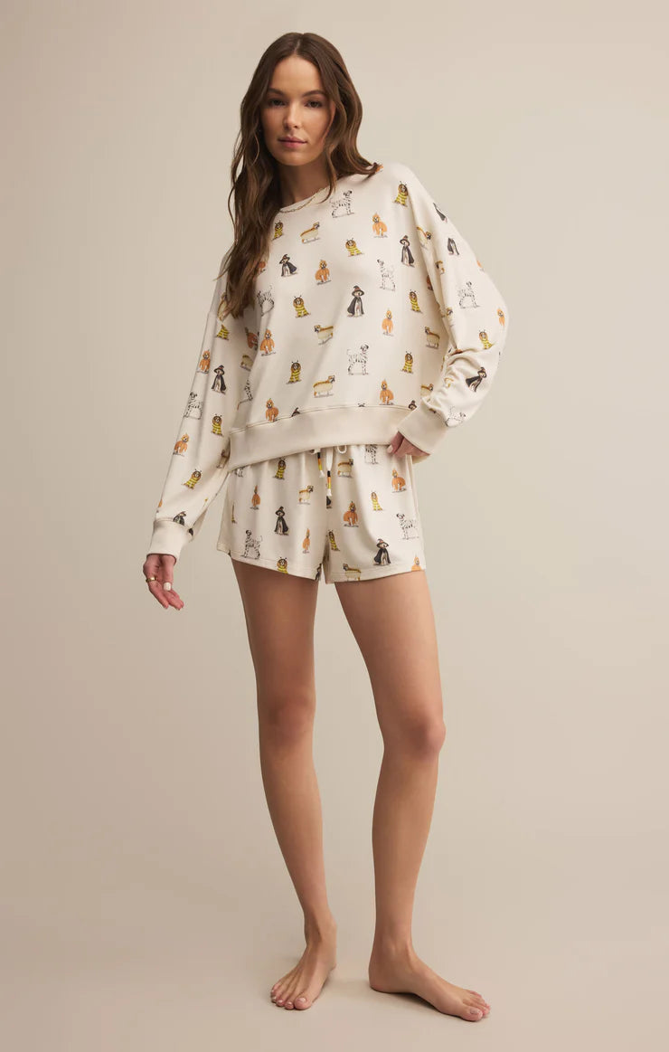 Elle Pup Long Sleeve Top