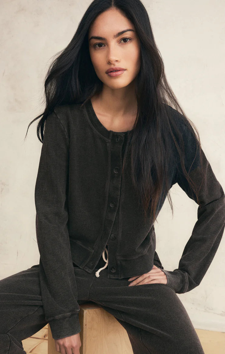 Daily Knit Denim Cardigan