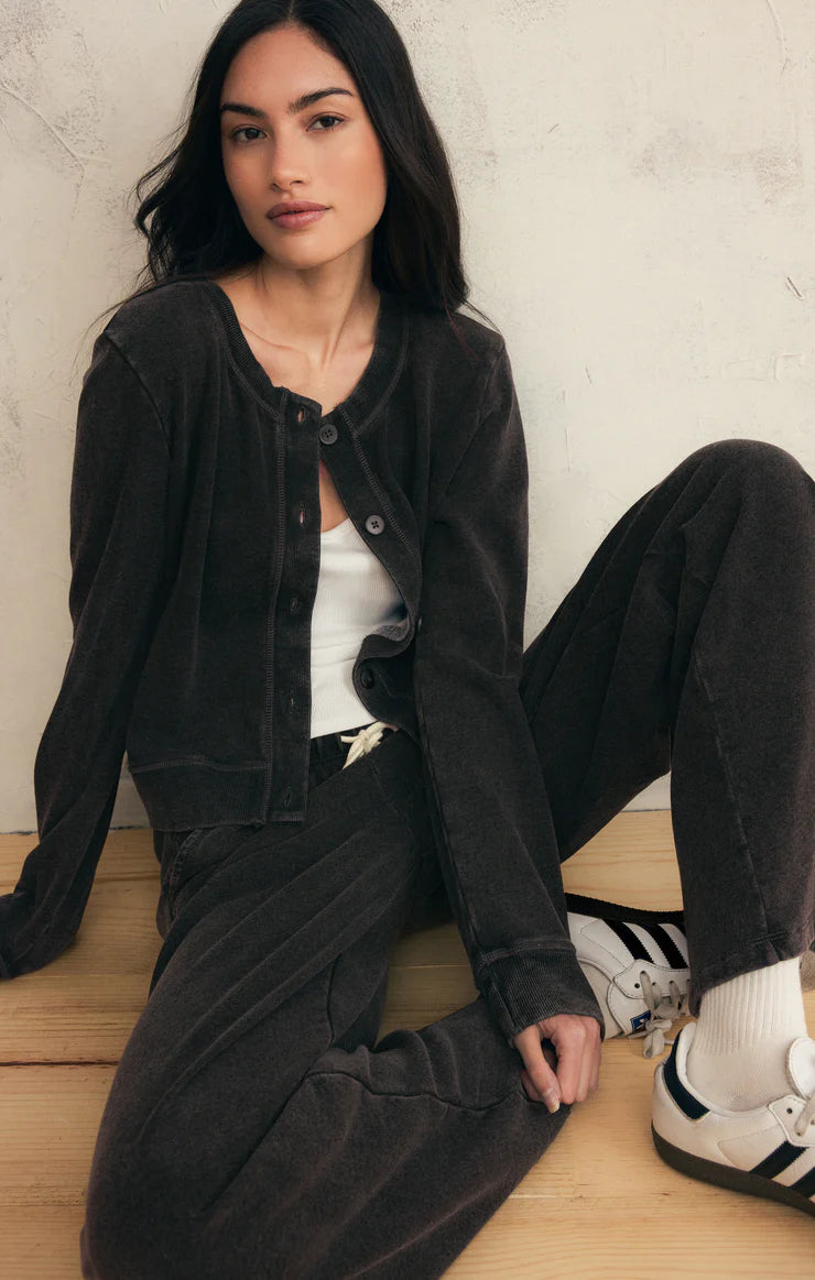 Daily Knit Denim Cardigan