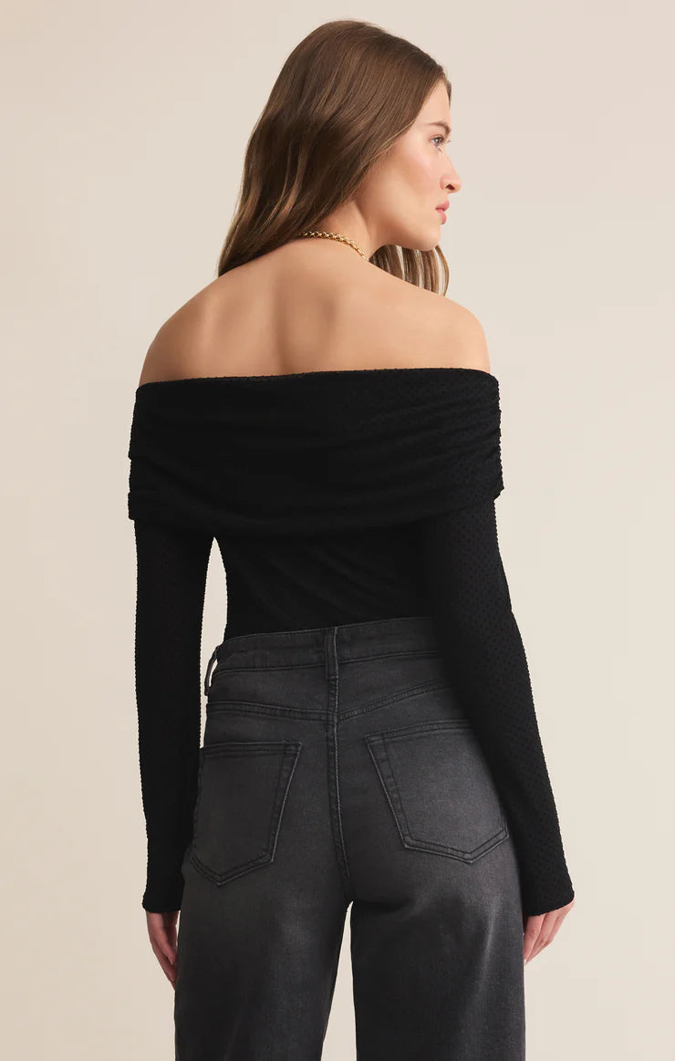Whimsy Off Shoulder Mesh Top
