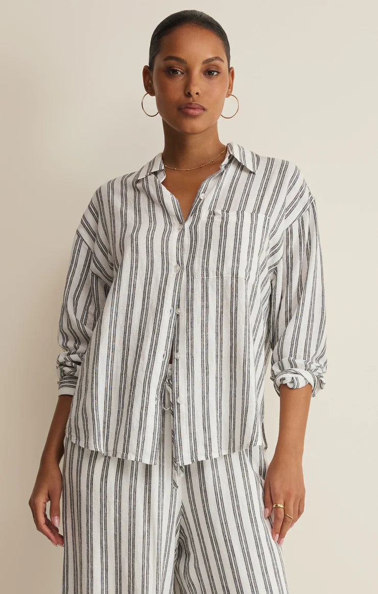 The Perfect Striped Button Up