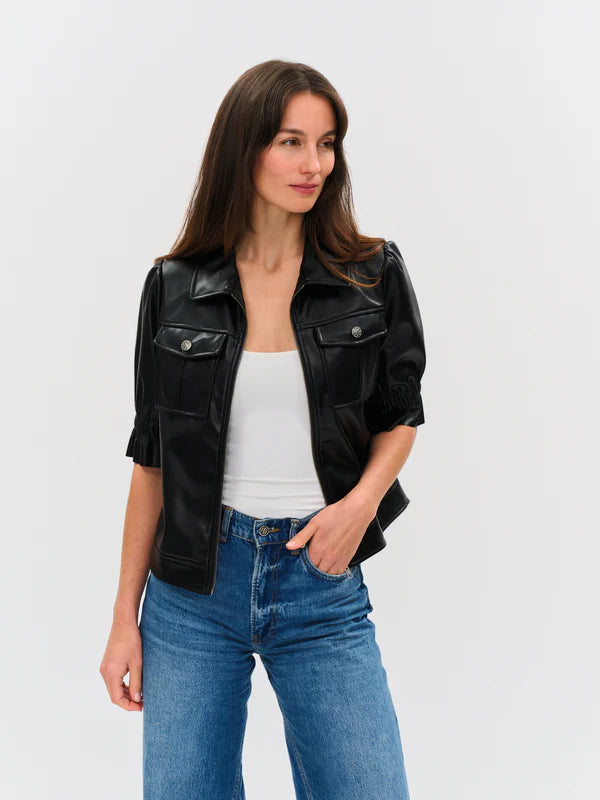 Jennifer Faux Leather Jacket