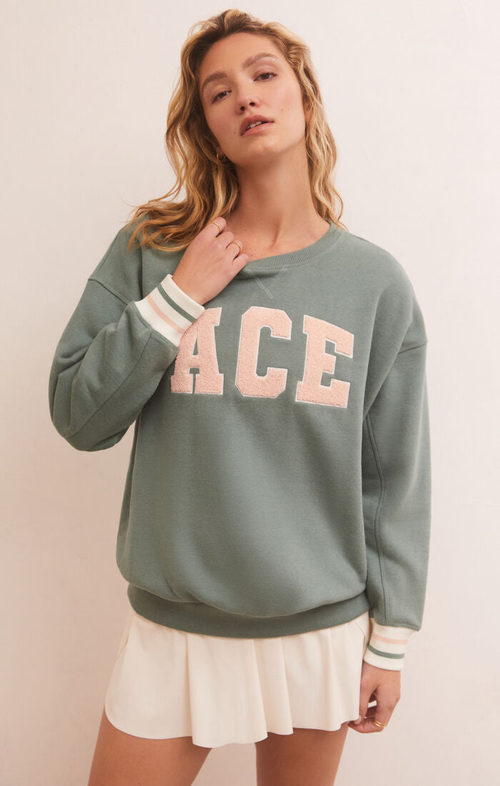 Ace Embroidered store Crewneck