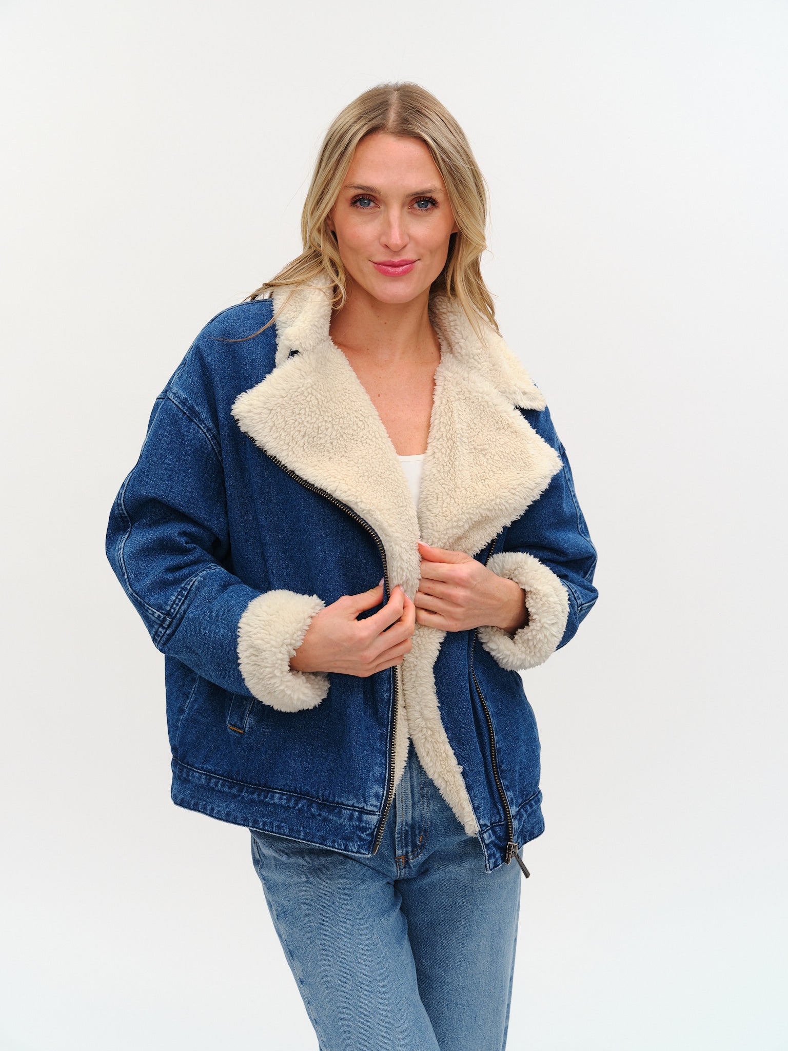 Williston Faux Fur Denim Jacket