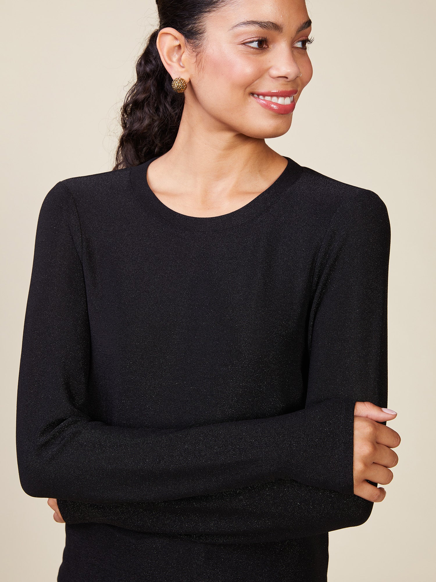 Long Sleeve Glitter Top