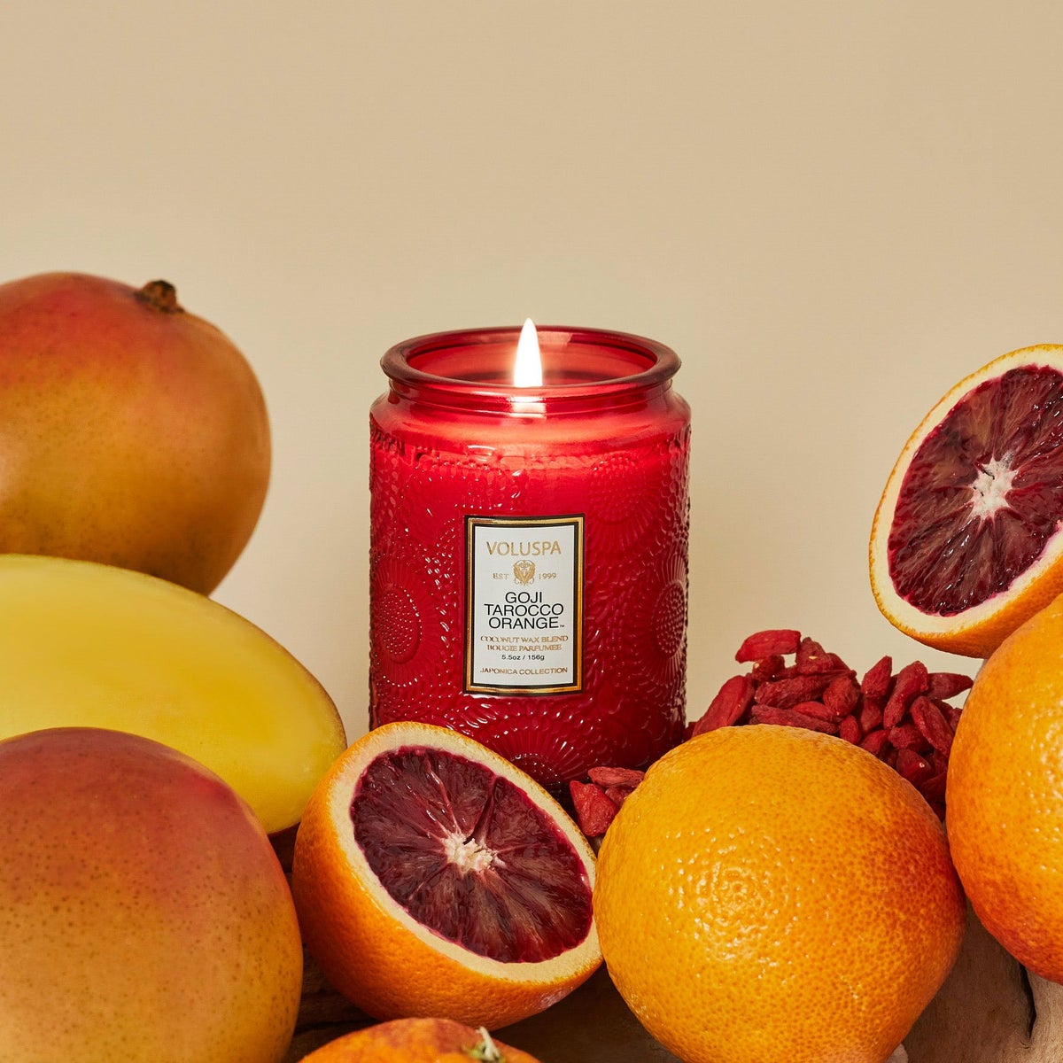 Small Jar Candle- Goji Tarocco Orange