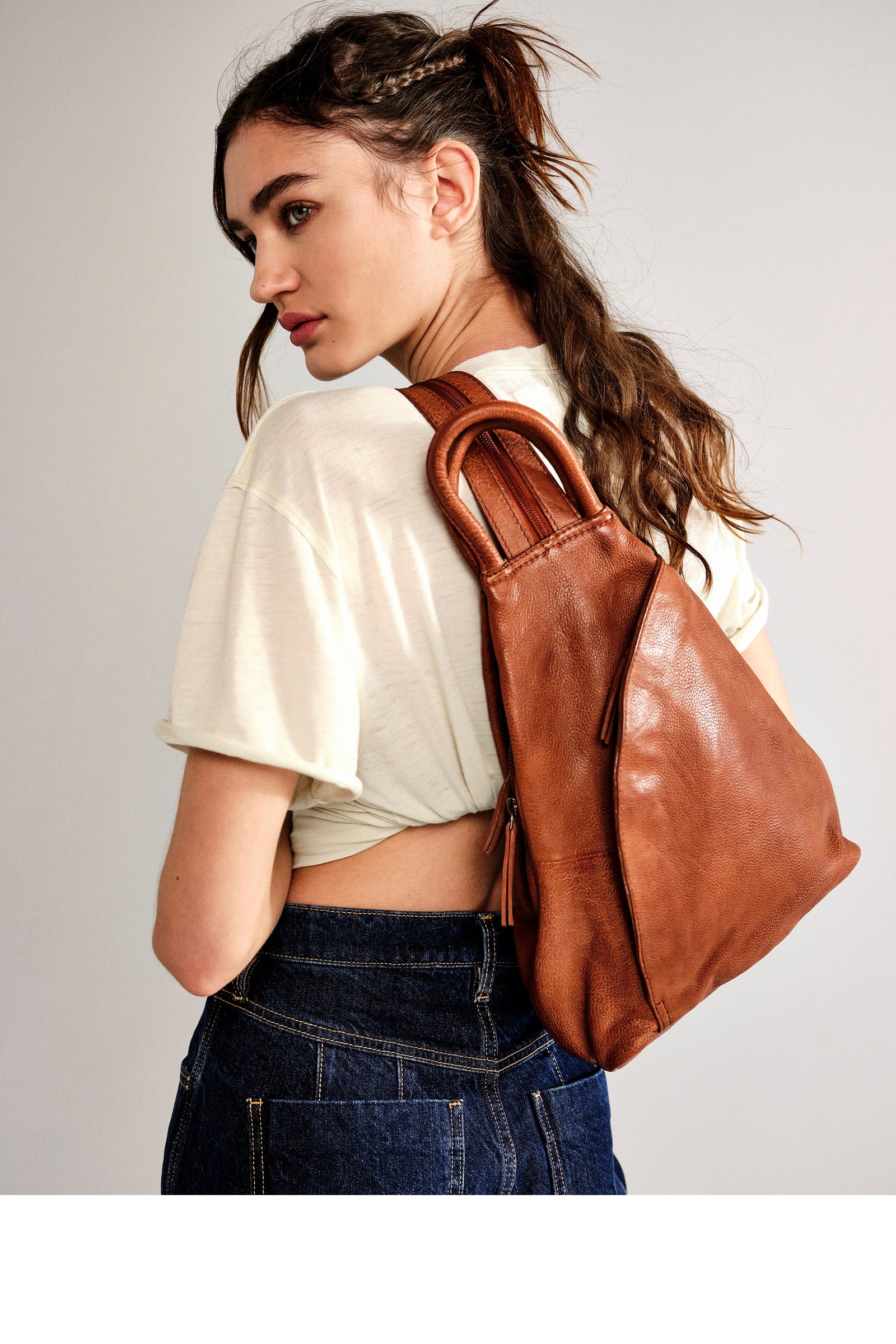 We The Free Soho Convertible Sling in Distressed Brown