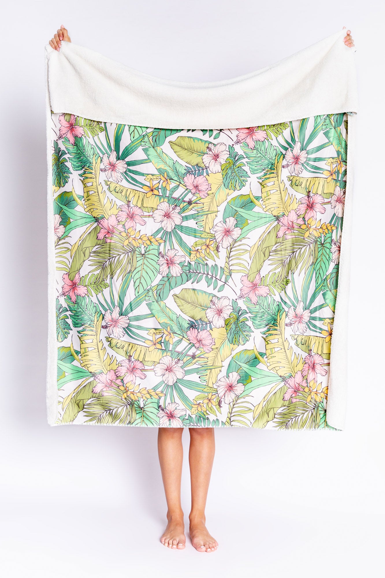 Tropical & Reversible Fleece Blanket