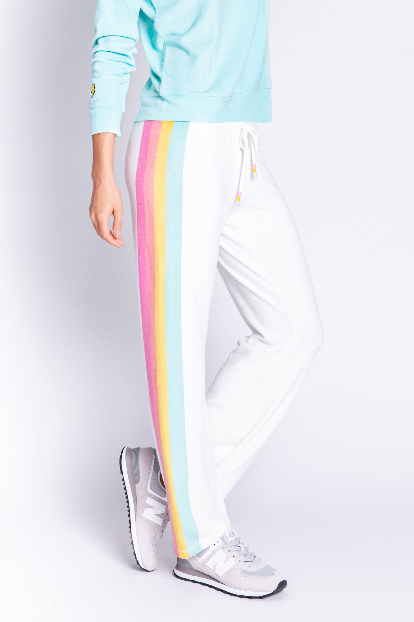 Chaser rainbow stripe sweatpants hot sale