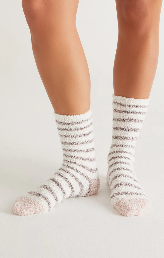 2-Pack Stripe Plush Socks