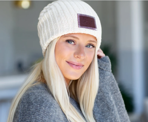 White Speckled Beanie