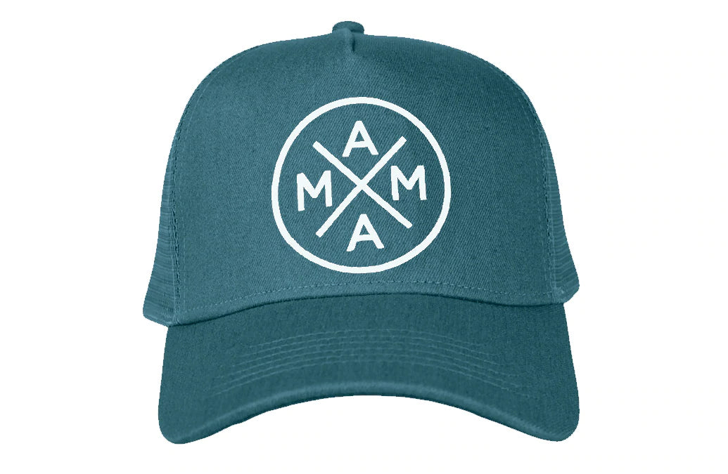Mama X™ Premium Canvas Trucker Hat in Teal